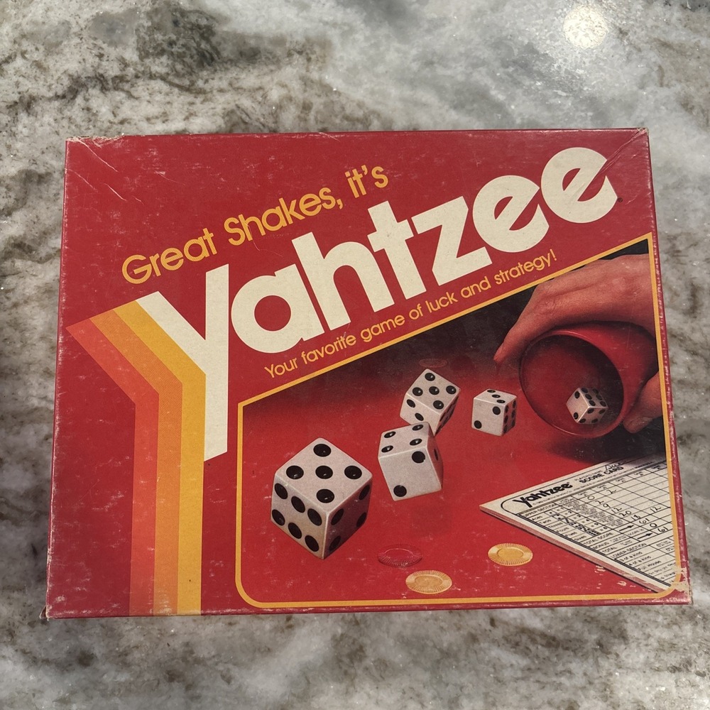Vintage 1982 Yahtzee Game